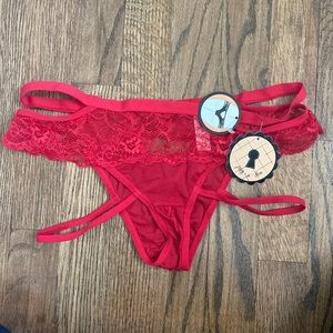 Honeydew peek-a-boo panties